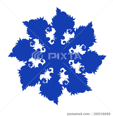 Decorative ornate snowflake Decorative ornate snowflake 100538889