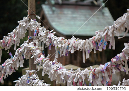 在日本神社繪製的神簽 在日本神社繪製的神簽 100539793