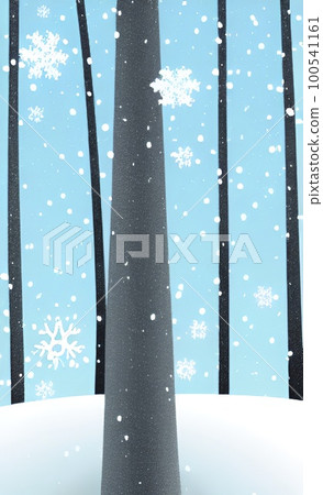 winter tree and branches in nature with snow winter tree and branches in nature with snow 100541161