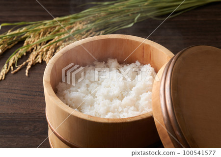 Rice in a bowl 100541577