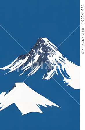 snowy mountains and winter landscape snowy mountains and winter landscape 100541621