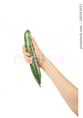 Plastic Wrapped Cucumber, Vegetable in Film Packaging, Film Wrap Food, Eat Plastic Concept Plastic Wrapped Cucumber, Vegetable in Film Packaging, Film Wrap Food, Eat Plastic Concept 100541651