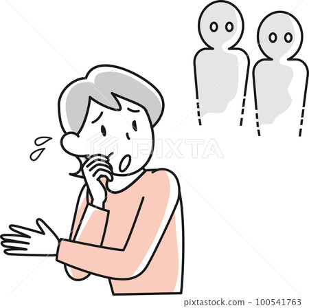 看幻覺迷糊的高級女人上半身 100541763