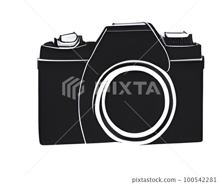 digital camera and photo for background 100542281