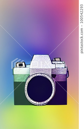 digital camera and photo for background 100542293