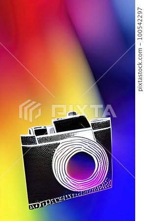 digital camera and photo for background digital camera and photo for background 100542297
