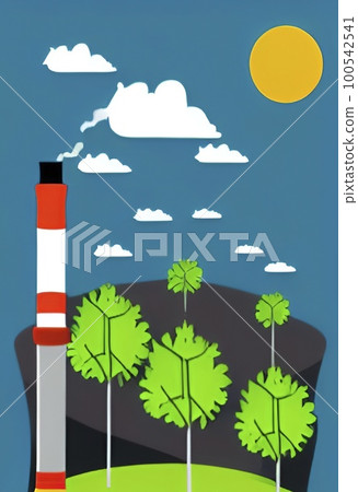 Let's protect our world. Environmental pollution in nature. 100542541