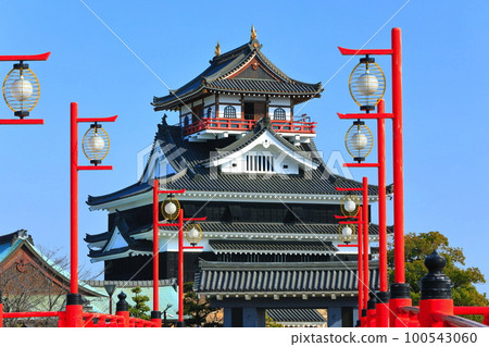 [Aichi Prefecture] Ote Bridge on the Gojo River and Kiyosu Castle 100543060