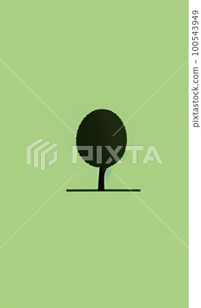 minimalism. tree in nature. illustration minimalism. tree in nature. illustration 100543949