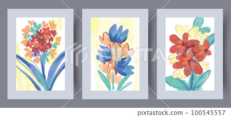 Still life flowers organic plants wall art print 100545557