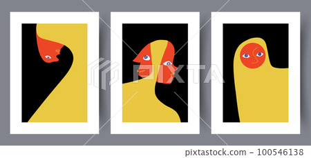 Portrait human surreal face wall art print Portrait human surreal face wall art print 100546138