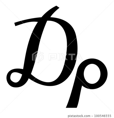 Drachma symbol current currency Greece sign money GRD monetary greek icon black color vector illustration image flat style 100546555