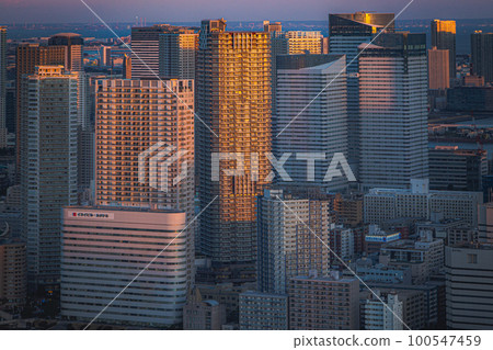 Evening view from Shiodome Evening view from Shiodome 100547459