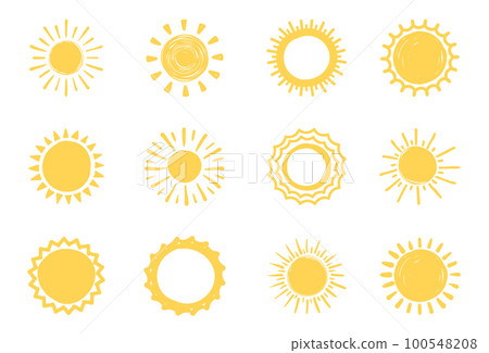 Hand Drawn Suns 100548208