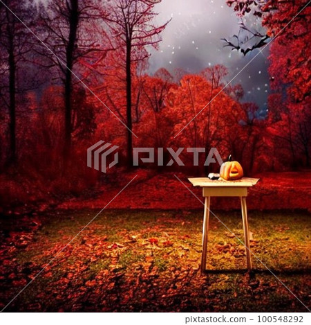 人工智能一代，萬聖節，紅葉森林 100548292