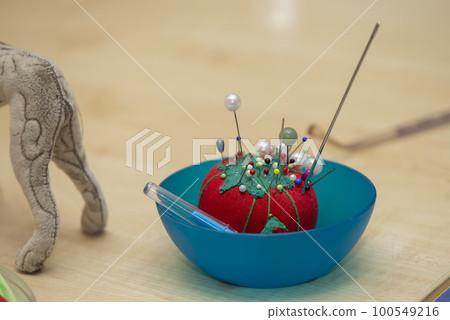 Soft small pillow for needles for needlework. 100549216