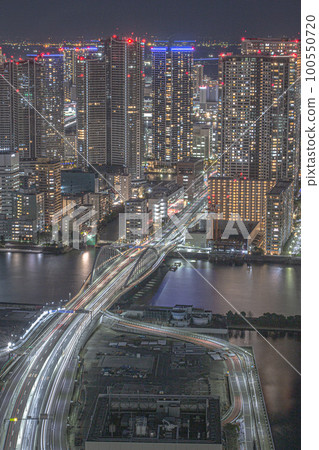 從汐留的夜景 從汐留的夜景 100550720