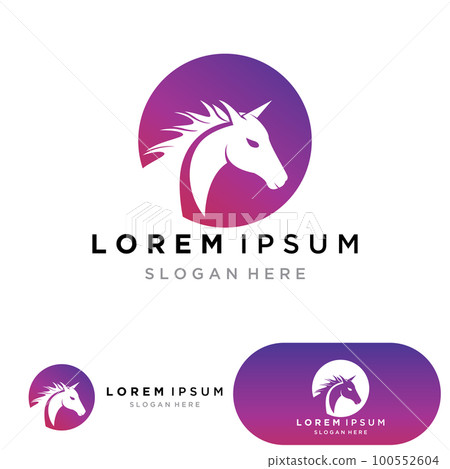 Horse Logo Template Vector illustration design Horse Logo Template Vector illustration design 100552604