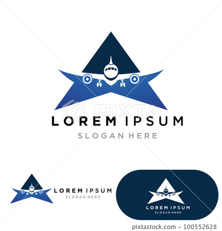 Air Travel logo vector icon design template-vector 100552628