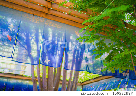 Noren with a cool pattern Noren with a cool pattern 100552987