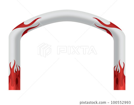 Inflatable arch. Template for advertising arch. Suitable for events, races, marathon or other sports. Marathon start or finish entrance. Vector illustration Inflatable arch. Template for advertising arch. Suitable for events, races, marathon or other sports. Marathon start or finish entrance. Vector illustration 100552993