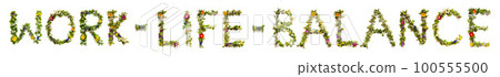 Blooming Flower Letters Building English Word Work Life Balance Blooming Flower Letters Building English Word Work Life Balance 100555500