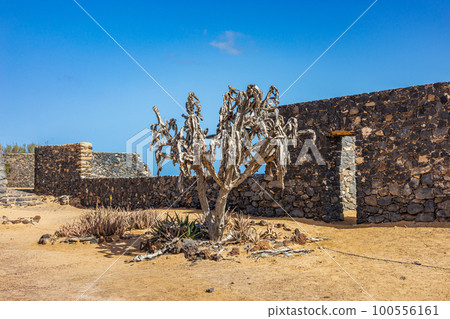 Hornos de Cal de la Guirra lime kilns on the coast of Fuerteventura Island 100556161