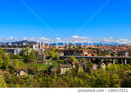 View of the old town of Bern in Switzerland 100557831
