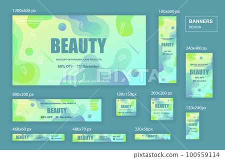 Collection web banners different sizes for mobile and social networks Collection web banners different sizes for mobile and social networks 100559114