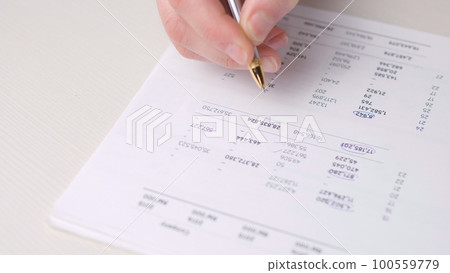 finance analyzing close, business concept, financial report finance analyzing close, business concept, financial report 100559779