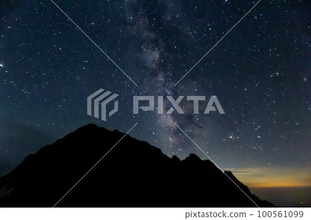Northern Alps, Mt. Okuhotaka and summer Milky Way Northern Alps, Mt. Okuhotaka and summer Milky Way 100561099