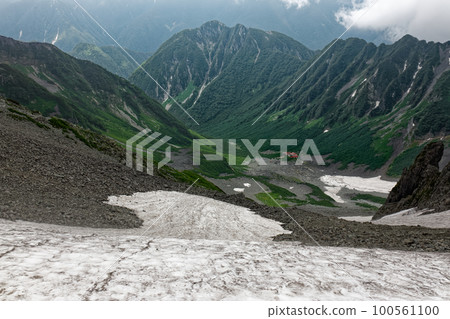 從穗高嶽山間小屋附近的北阿爾卑斯山看到的唐澤 從穗高嶽山間小屋附近的北阿爾卑斯山看到的唐澤 100561100