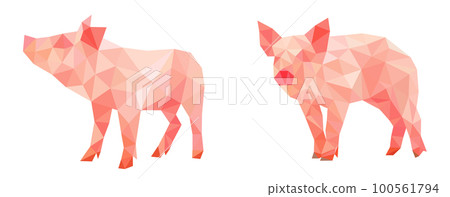 polygonal modern style pig animal polygonal modern style pig animal 100561794