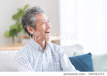 高級男子帶著微笑 100562353