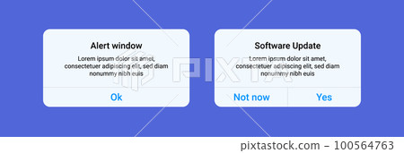 Message box smartphone alert template ui mockup window interface. Smartphone screen message box Message box smartphone alert template ui mockup window interface. Smartphone screen message box 100564763