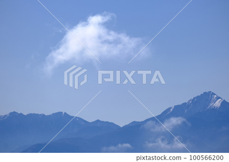 Clouds slowly pass over the Southern Alps in the early morning Clouds slowly pass over the Southern Alps in the early morning 100566200