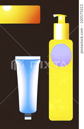 summer beach background, hot summer and sunscreen lotions and creams summer beach background, hot summer and sunscreen lotions and creams 100575023