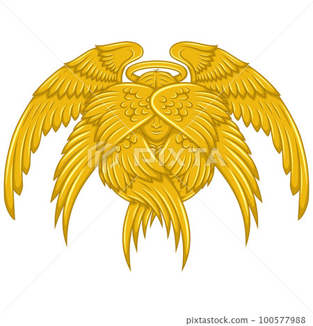 Vector design of angel with wings Vector design of angel with wings 100577988