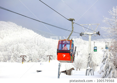 Zao Onsen Ski Resort Zao Sky Cable Upper Platform Slope Zao Rime Zao Onsen Ski Resort Zao Sky Cable Upper Platform Slope Zao Rime 100579568