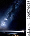 Shionomisaki Lighthouse and the Milky Way (Aburi-dashi Milky Way) 100579936