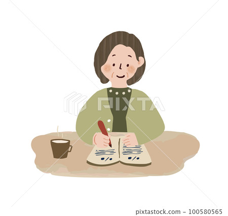 寫日記的婦女 100580565