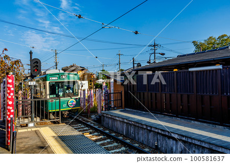 [Urban scenery of Kyoto] Randen Arashiyama Station 100581637