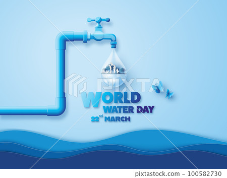 concept of ecology and world water day . 100582730