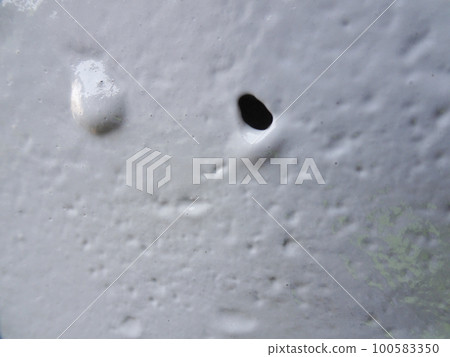 The outer wall of the concrete was painted to prevent peeling, but the paint film at the burrow part had a hole in it. The outer wall of the concrete was painted to prevent peeling, but the paint film at the burrow part had a hole in it. 100583350