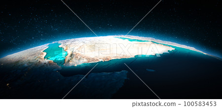 Saudi Arabia from space 100583453