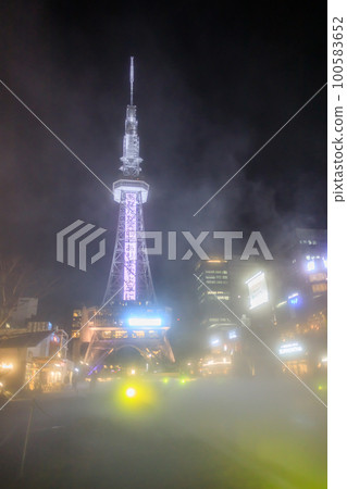 名古屋市夜景與無線電塔 名古屋市夜景與無線電塔 100583652