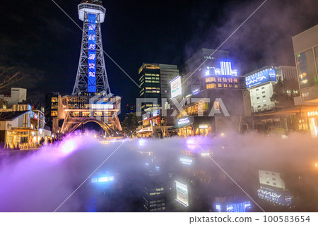 名古屋市夜景與無線電塔 名古屋市夜景與無線電塔 100583654