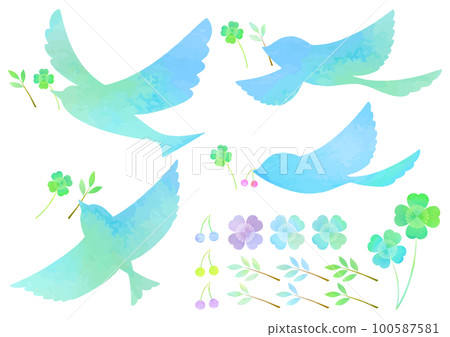 blue bird silhouette clover olive nut blue bird silhouette clover olive nut 100587581