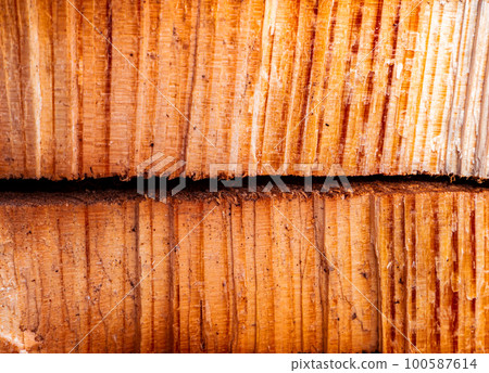 The texture of a transverse crack in a cut of pine wood. The texture of a transverse crack in a cut of pine wood. 100587614