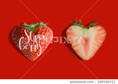 草莓標誌,心形草莓“Beni Hoppe” 草莓標誌,心形草莓“Beni Hoppe” 100588312